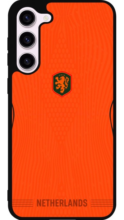 Coque Samsung Galaxy S23+ - Silicone rigide noir Maillot de football Pays-Bas 2026 personnalisable