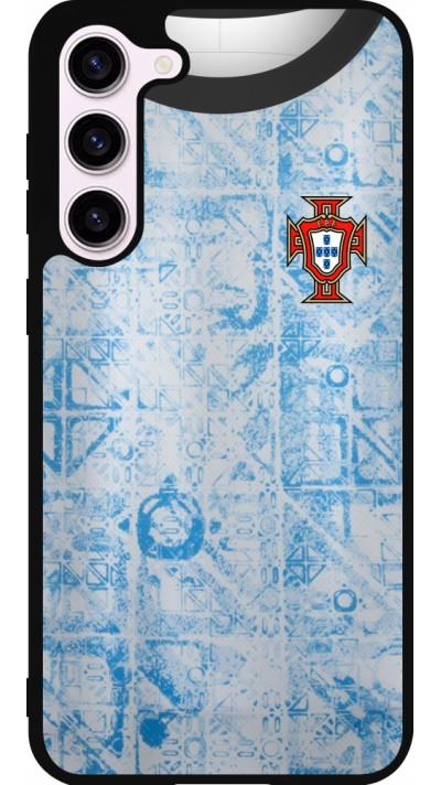 Samsung Galaxy S23+ Case Hülle - Silikon schwarz Portugal Away personalisierbares Fussballtrikot