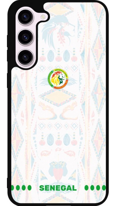 Coque Samsung Galaxy S23+ - Silicone rigide noir Maillot de football Sénégal 2026 personnalisable