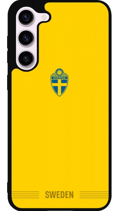 Coque Samsung Galaxy S23+ - Silicone rigide noir Maillot de football Suède 2026 personnalisable