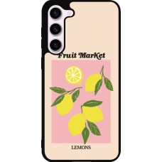 Coque Samsung Galaxy S23+ - Silicone rigide noir Fruit market lemons 2026