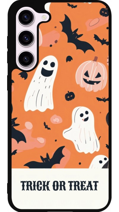Coque Samsung Galaxy S23+ - Silicone rigide noir Halloween 2025 Trick treat Coque Samsung Galaxy S23+ - Silicone rigide noir Halloween 2025 Trick treat