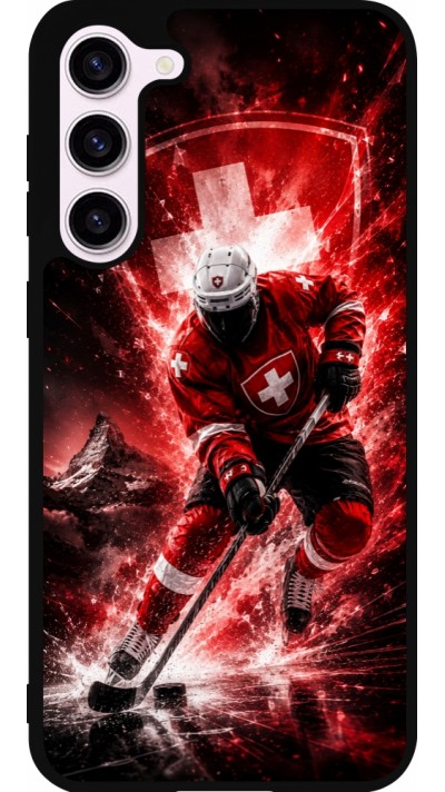 Coque Samsung Galaxy S23+ - Silicone rigide noir Hockey World Championship Player