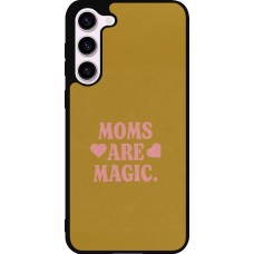 Coque Samsung Galaxy S23+ - Silicone rigide noir Mom 2026 Are Magic