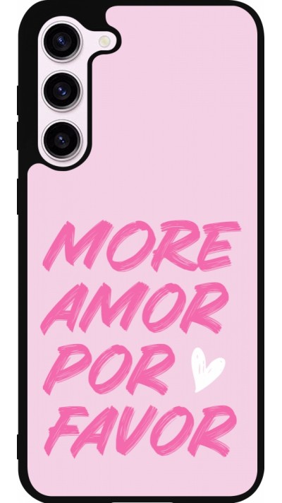 Coque Samsung Galaxy S23+ - Silicone rigide noir More amor porfavor Coque Samsung Galaxy S23+ - Silicone rigide noir More amor porfavor