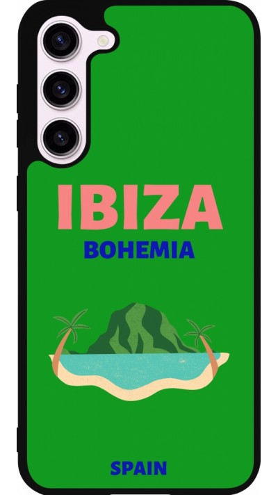 Coque Samsung Galaxy S23+ - Silicone rigide noir Pop Summer Destination Ibiza Coque Samsung Galaxy S23+ - Silicone rigide noir Pop Summer Destination Ibiza