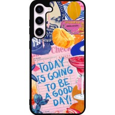 Coque Samsung Galaxy S23+ - Silicone rigide noir Preppy Today is Going to be a good day