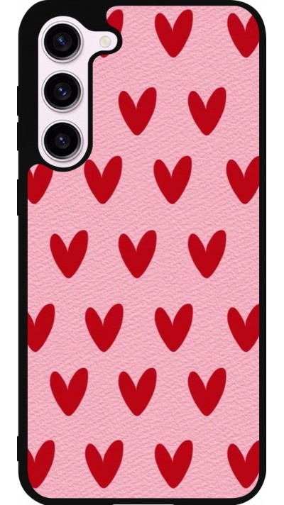 Coque Samsung Galaxy S23+ - Silicone rigide noir Saint Valentines Day 26 Pattern heart
