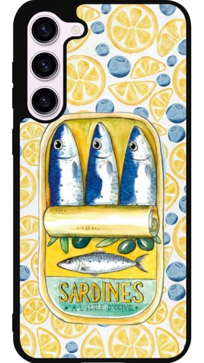 Coque Samsung Galaxy S23+ - Silicone rigide noir Sardines in oil 2026