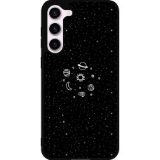 Coque Samsung Galaxy S23+ - Silicone rigide noir Space Doodle