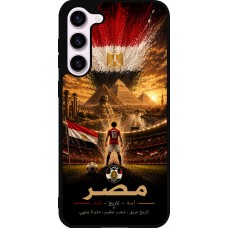Coque Samsung Galaxy S23+ - Silicone rigide noir Football Égypte splash 2026