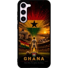 Coque Samsung Galaxy S23+ - Silicone rigide noir Football Ghana splash 2026