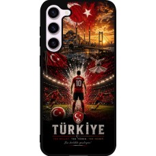 Coque Samsung Galaxy S23+ - Silicone rigide noir Football Turquie splash 2026