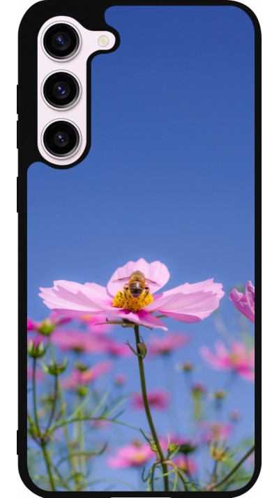 Coque Samsung Galaxy S23+ - Silicone rigide noir Bee on a flower 2026