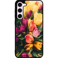 Coque Samsung Galaxy S23+ - Silicone rigide noir Bouquet of tulips 2026