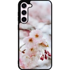 Coque Samsung Galaxy S23+ - Silicone rigide noir Cherry tree 2026