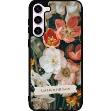 Coque Samsung Galaxy S23+ - Silicone rigide noir Full Bloom 2026
