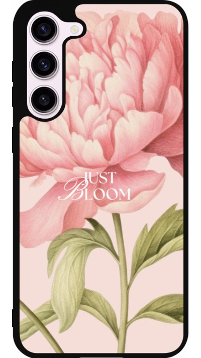 Coque Samsung Galaxy S23+ - Silicone rigide noir Just Bloom 2026