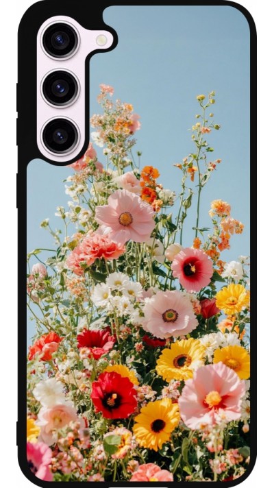 Coque Samsung Galaxy S23+ - Silicone rigide noir Spring flowers 2026