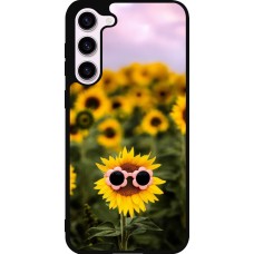 Coque Samsung Galaxy S23+ - Silicone rigide noir Sunflower with glasses 2026