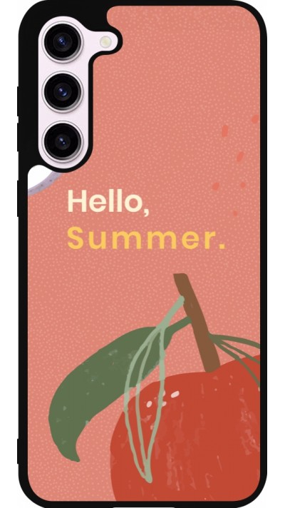 Coque Samsung Galaxy S23+ - Silicone rigide noir Summer 2025 Hello summer