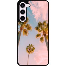 Samsung Galaxy S23+ Case Hülle - Silikon schwarz Summer 2025 Palmiers