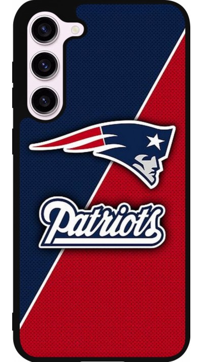 Coque Samsung Galaxy S23+ - Silicone rigide noir Super Bowl 26 Patriots 1