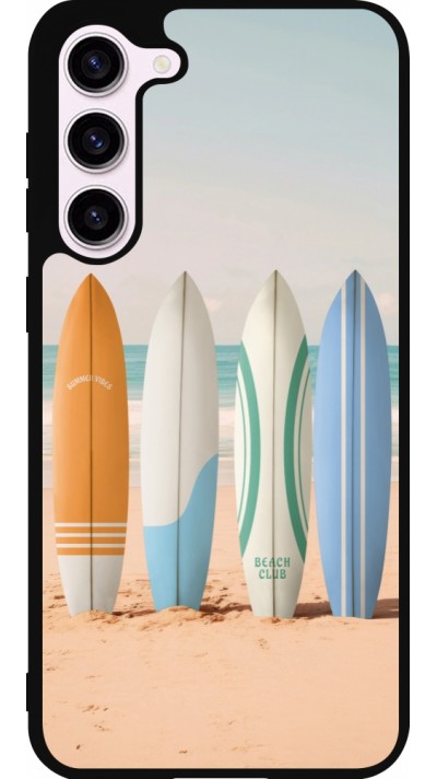 Coque Samsung Galaxy S23+ - Silicone rigide noir Summer surfboard 2025