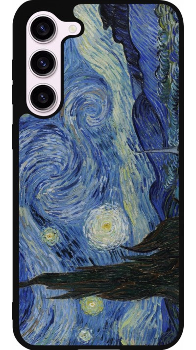 Coque Samsung Galaxy S23+ - Silicone rigide noir Tableau art - La Nuit étoilée - Van Gogh
