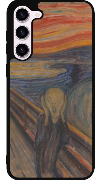 Coque Samsung Galaxy S23+ - Silicone rigide noir Tableau art - Le Cri - Edvard Munch