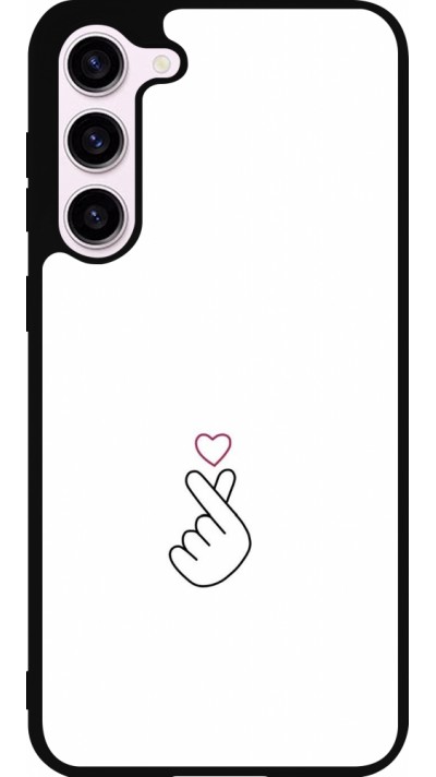 Coque Samsung Galaxy S23+ - Silicone rigide noir Valentine 2024 heart by Millennials