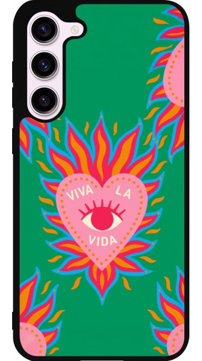 Coque Samsung Galaxy S23+ - Silicone rigide noir Viva la vida 2026