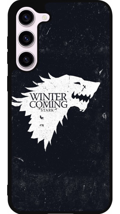 Coque Samsung Galaxy S23+ - Silicone rigide noir Winter is coming Stark