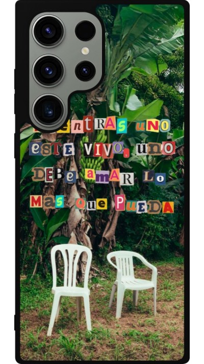 Coque Samsung Galaxy S23 Ultra - Silicone rigide noir Chairs DTMF