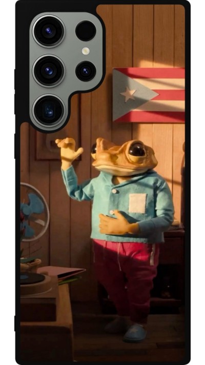 Coque Samsung Galaxy S23 Ultra - Silicone rigide noir Dancing frog DTMF