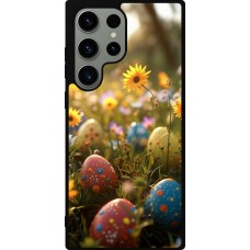 Coque Samsung Galaxy S23 Ultra - Silicone rigide noir Easter 2026 Decorated eggs
