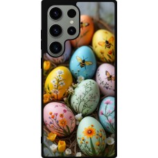 Coque Samsung Galaxy S23 Ultra - Silicone rigide noir Easter 2026 Eggs with bees
