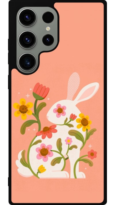 Coque Samsung Galaxy S23 Ultra - Silicone rigide noir Easter 2026 Rabbit collage