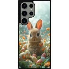 Coque Samsung Galaxy S23 Ultra - Silicone rigide noir Easter 2026 Rabbit in the garden