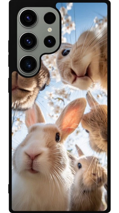 Coque Samsung Galaxy S23 Ultra - Silicone rigide noir Easter 2026 Rabbits