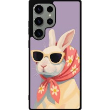 Coque Samsung Galaxy S23 Ultra - Silicone rigide noir Easter 2026 Rabbit with scarf