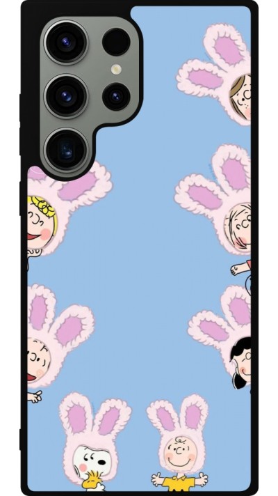 Coque Samsung Galaxy S23 Ultra - Silicone rigide noir Easter 2026 Snoopy
