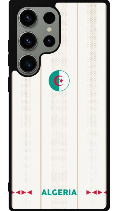 Coque Samsung Galaxy S23 Ultra - Silicone rigide noir Maillot de football Algérie 2026 personnalisable