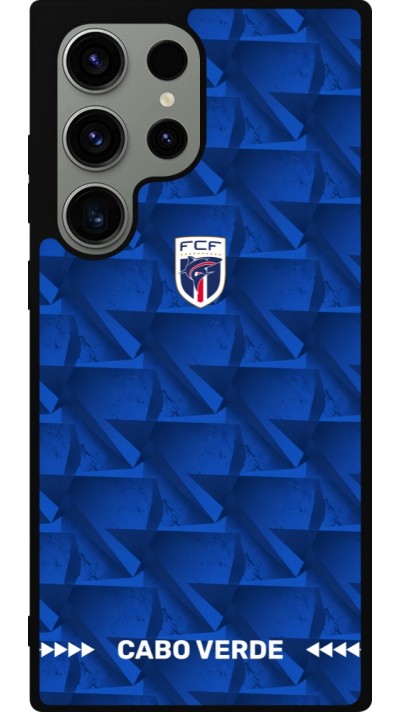 Coque Samsung Galaxy S23 Ultra - Silicone rigide noir Maillot de football Cap-Vert 2026 personnalisable