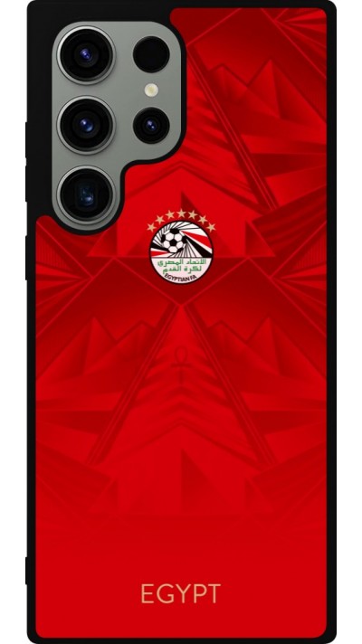 Coque Samsung Galaxy S23 Ultra - Silicone rigide noir Maillot de football E?gypte 2026 personnalisable