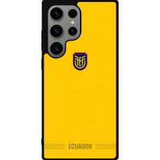Coque Samsung Galaxy S23 Ultra - Silicone rigide noir Maillot de football Équateur 2026 personnalisable