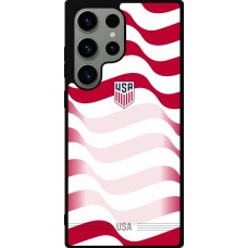 Coque Samsung Galaxy S23 Ultra - Silicone rigide noir Maillot de football États-Unis 2026 personnalisable