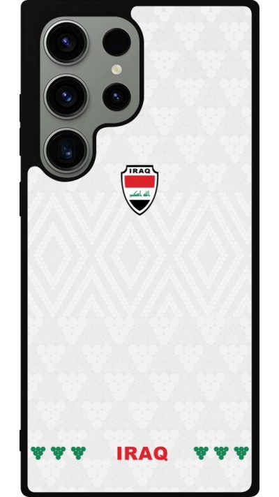 Coque Samsung Galaxy S23 Ultra - Silicone rigide noir Maillot de football Irak 2026 personnalisable