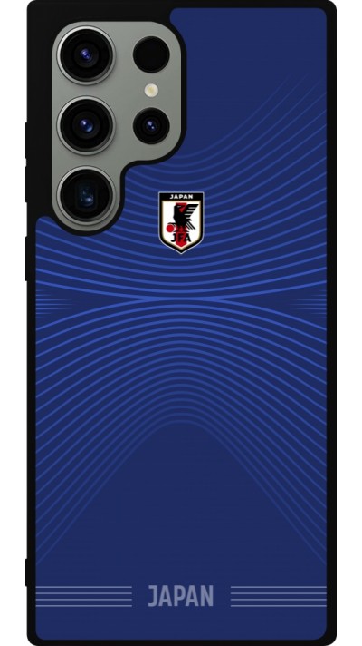 Coque Samsung Galaxy S23 Ultra - Silicone rigide noir Maillot de football Japon 2026 personnalisable