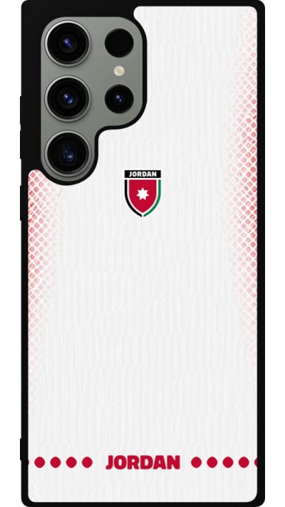 Coque Samsung Galaxy S23 Ultra - Silicone rigide noir Maillot de football Jordanie 2026 personnalisable